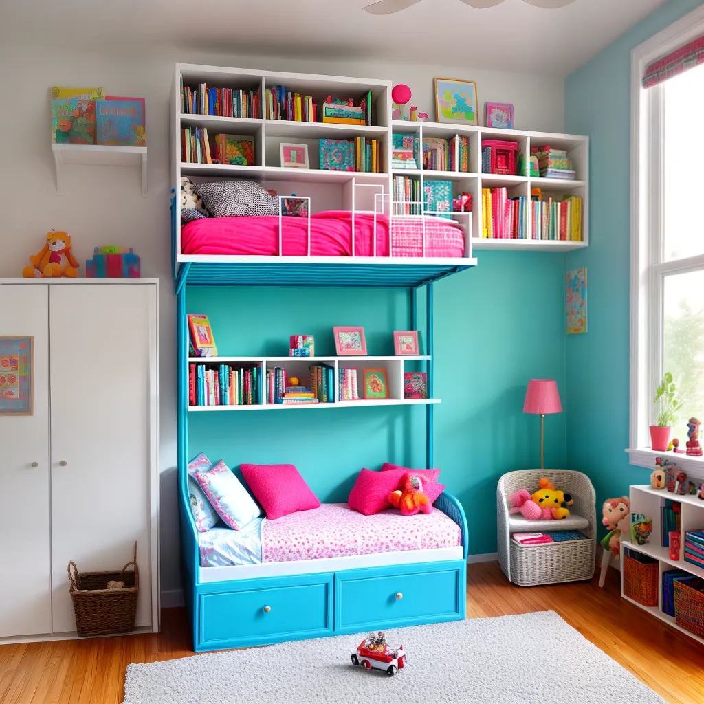 quarto infantil colorido organizado 2