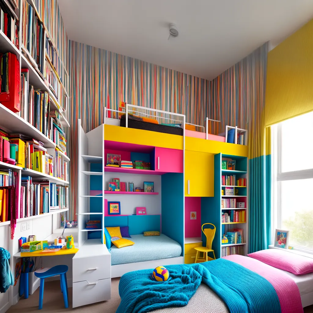 quarto infantil colorido organizado 5
