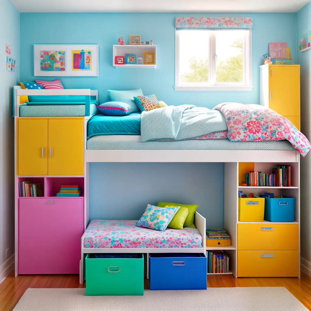 quarto infantil colorido organizado 6