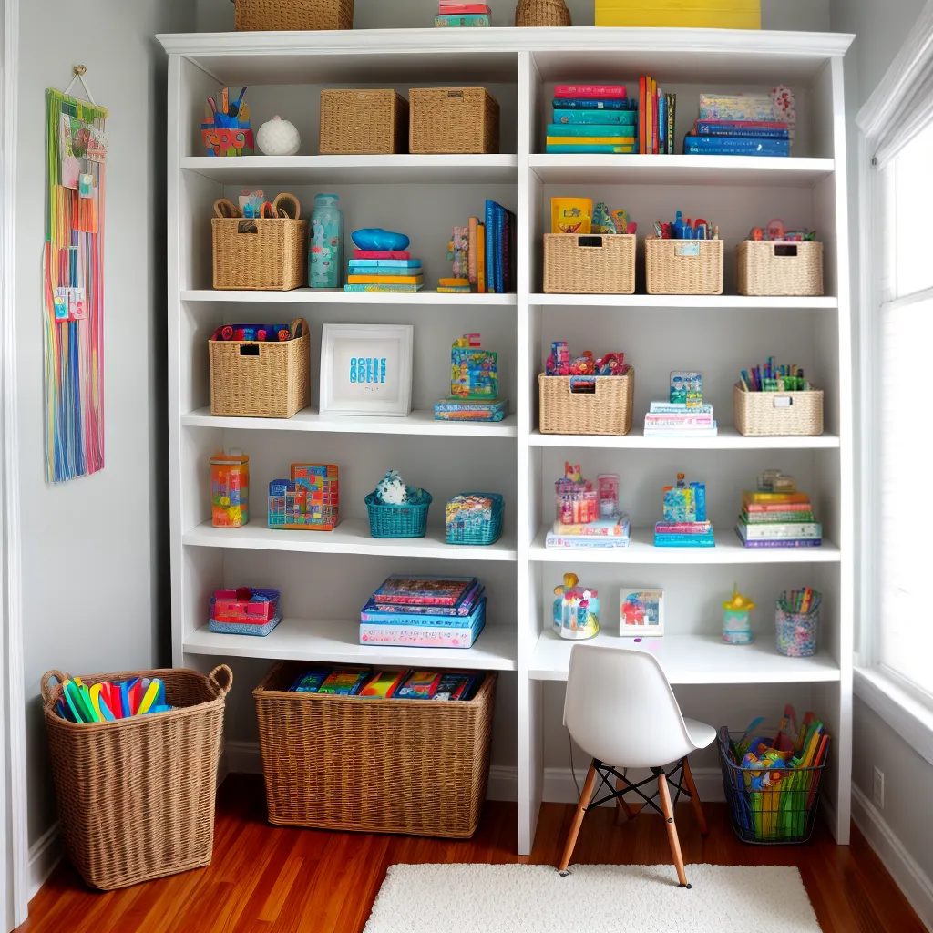 quarto infantil organizado colorido 1