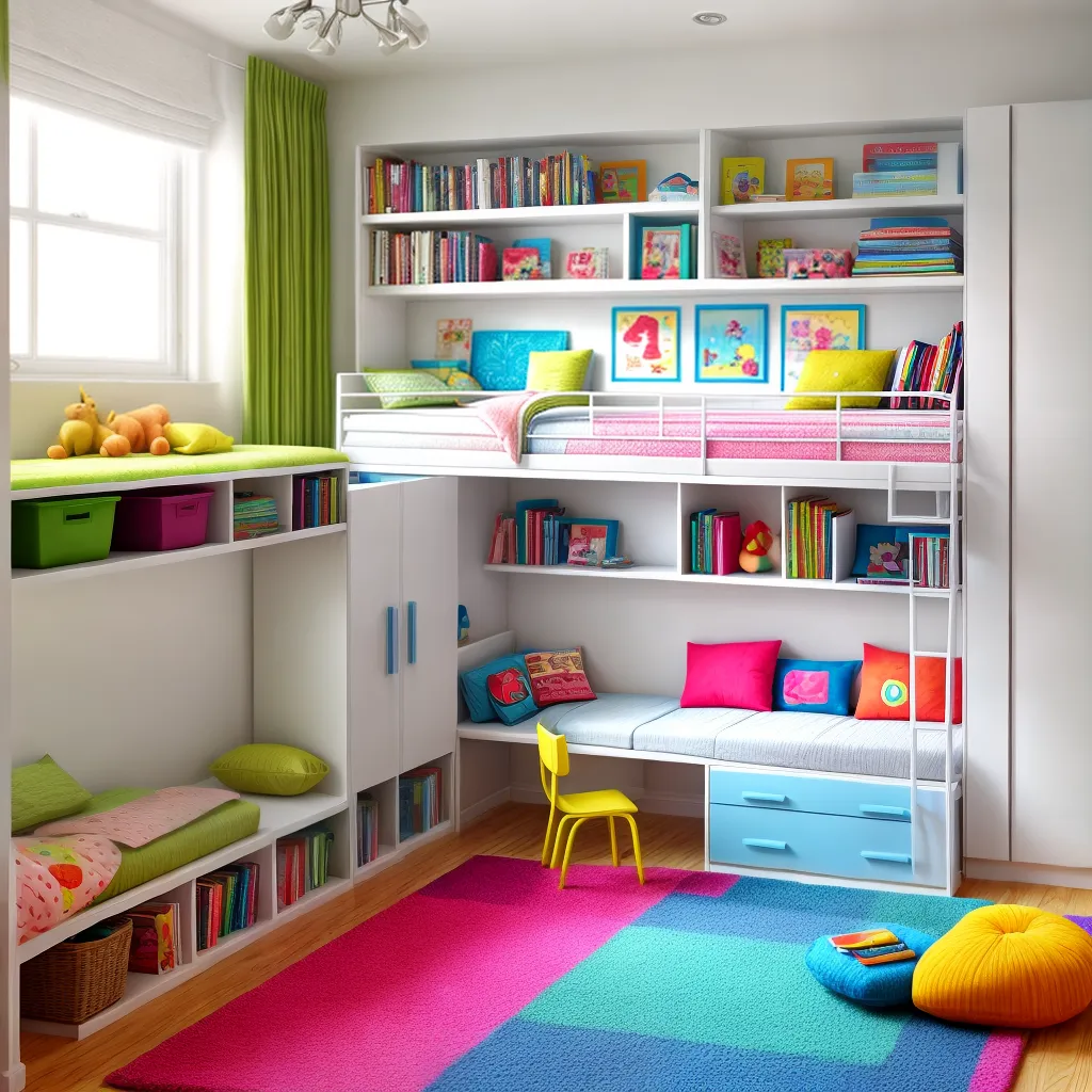 quarto infantil colorido organizado 10