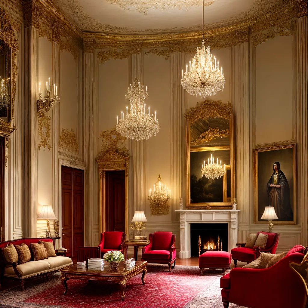 sala decorada classica arte