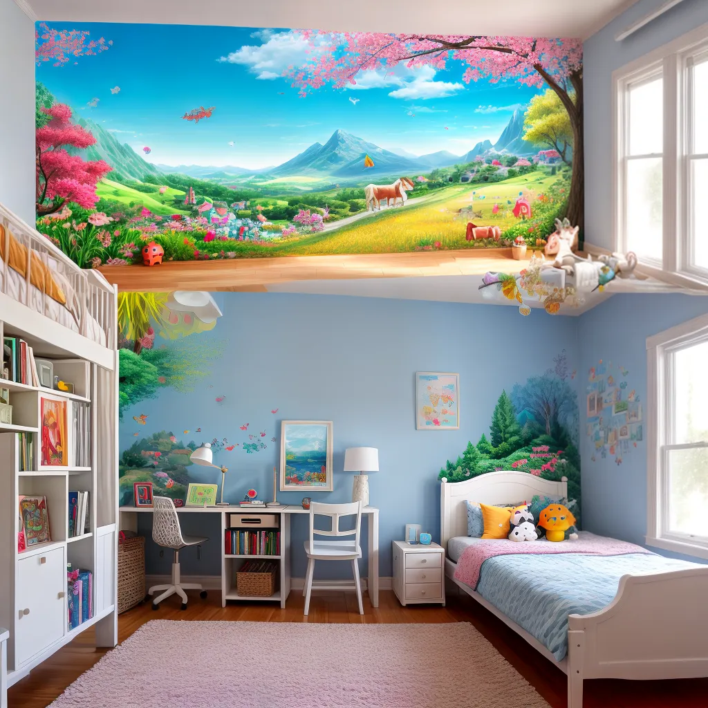 quarto infantil adesivos animais imaginacao