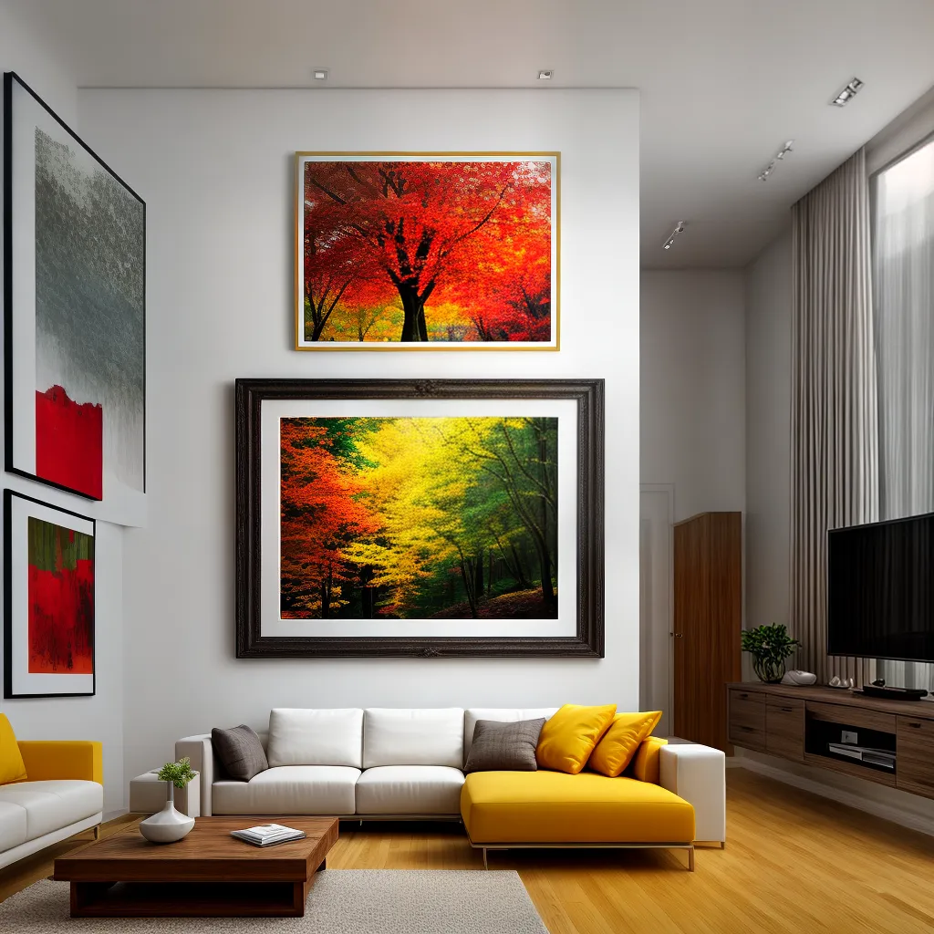 sala decorada arte fotografia paisagem
