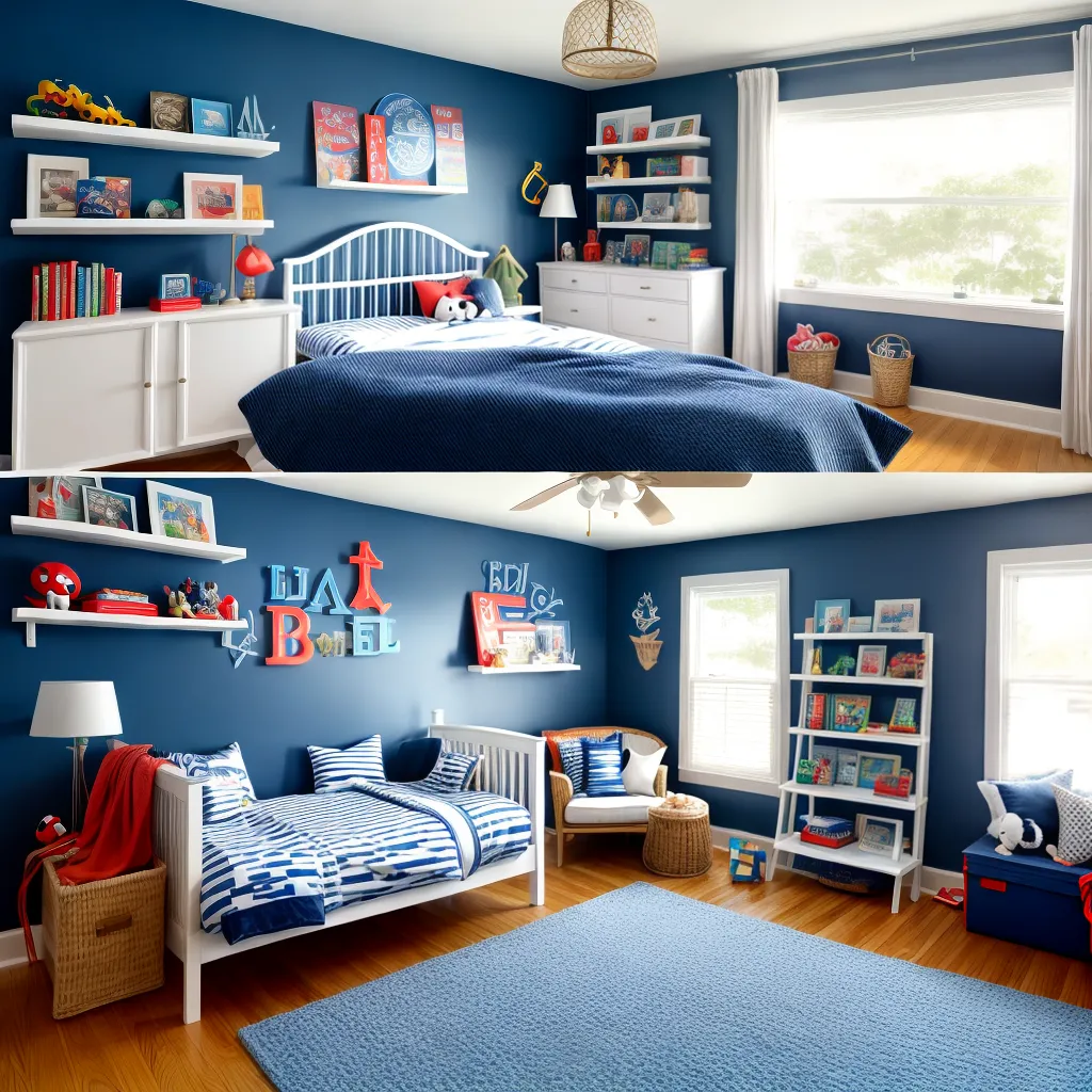 quarto meninos navio listras luz quarto meninos navio listras luz