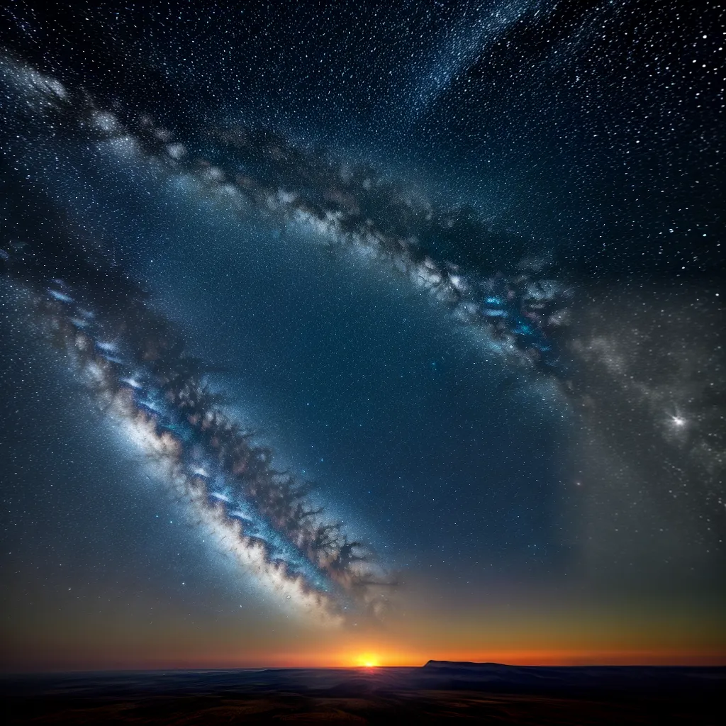 ceu estrelado via lactea astronomia
