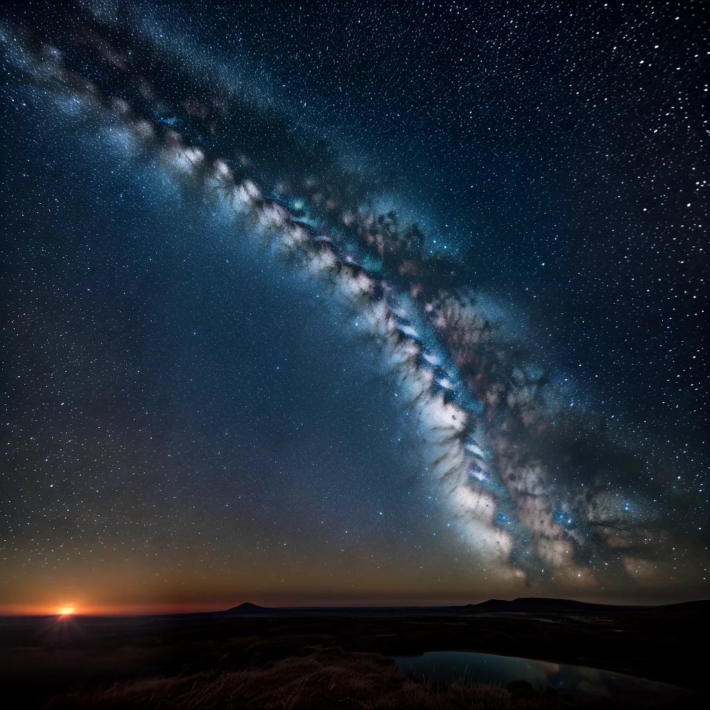 ceu estrelado lua cheia milky way