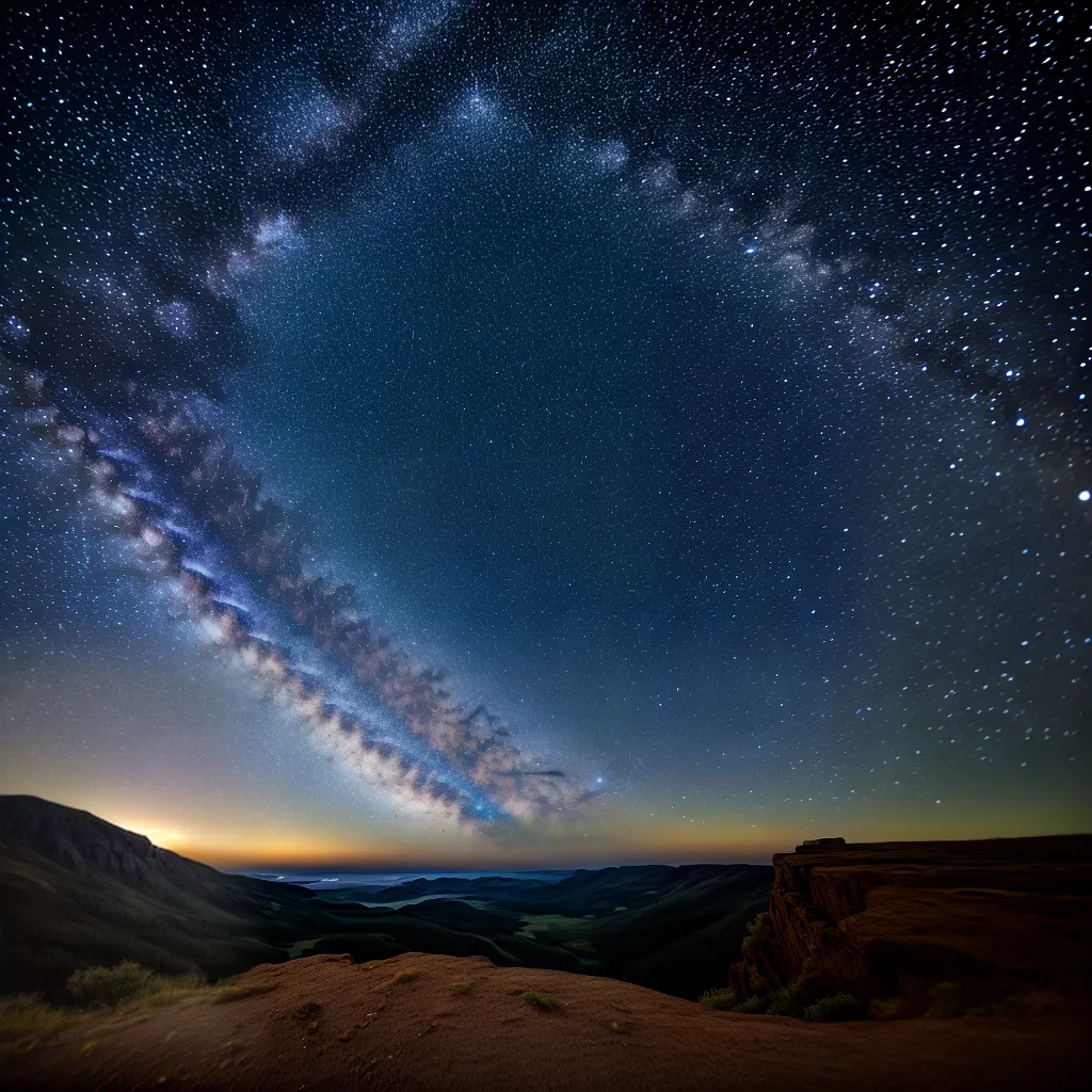 ceu estrelado via lactea