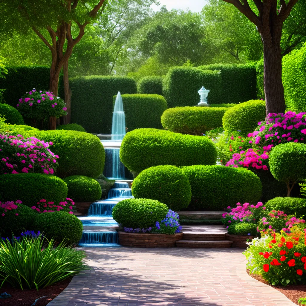 jardim esculturas mosaicos natureza arte