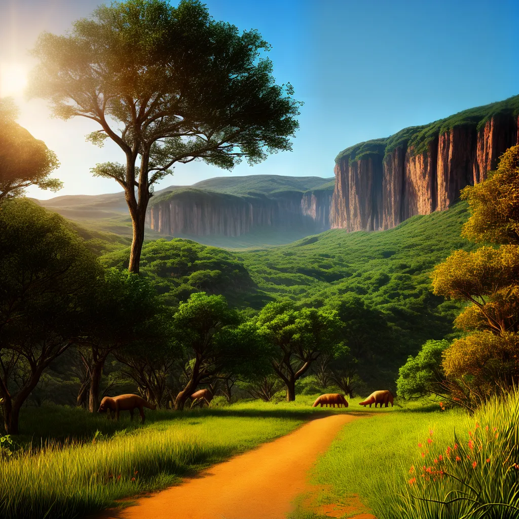 paisagem prehistorica dinossauros paleontologia
