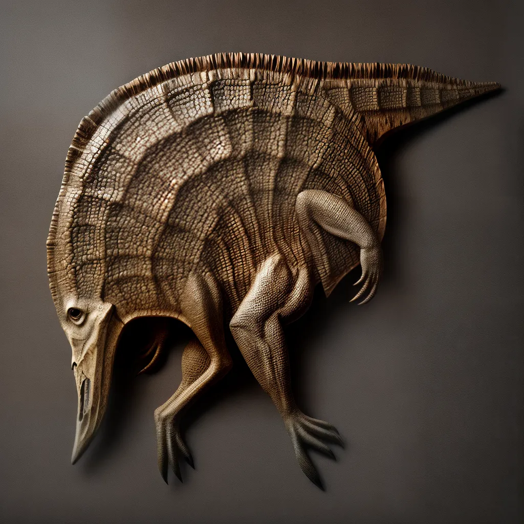 fossil dinossauro detalhes escamas 1
