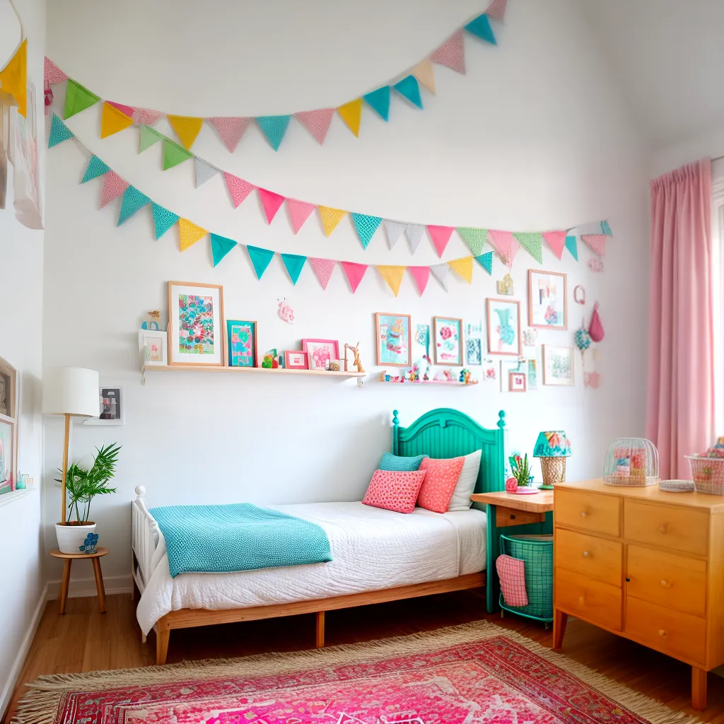 quarto infantil colorido diy 1