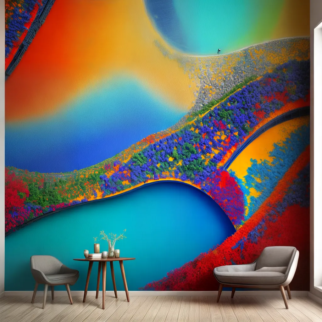 mural vibrante conexao ambientes