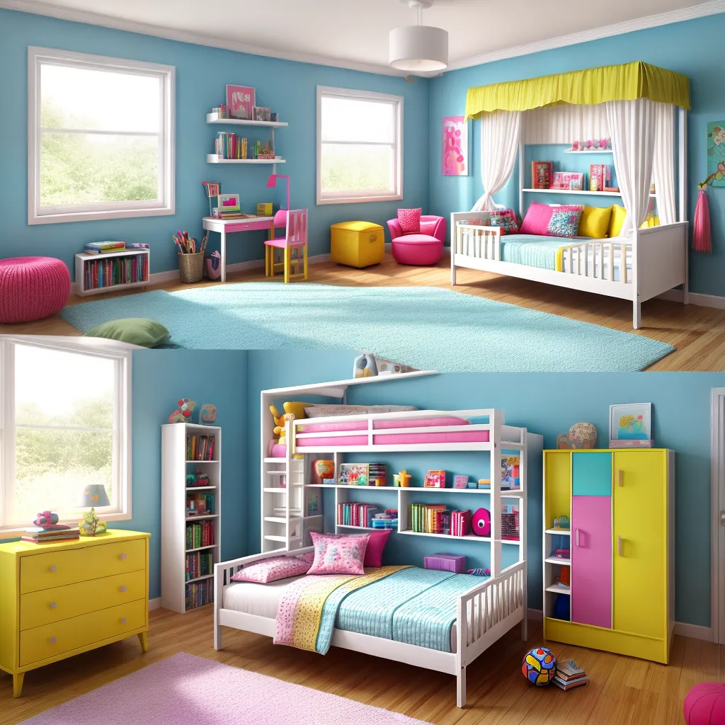 quarto infantil colorido divertido 4