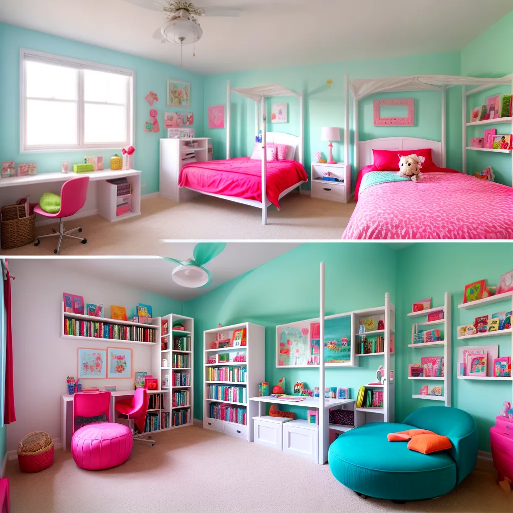 quarto infantil animais coloridos 1