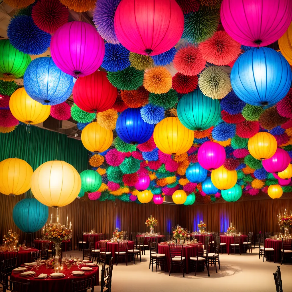 espaco evento colorido decoracao artesanal