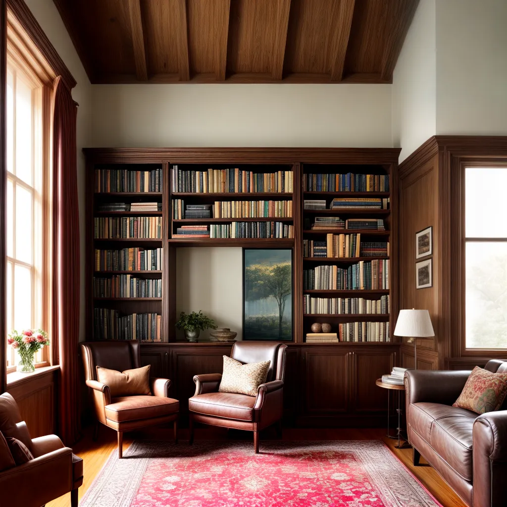 cantinho leitura poltrona vintage livros