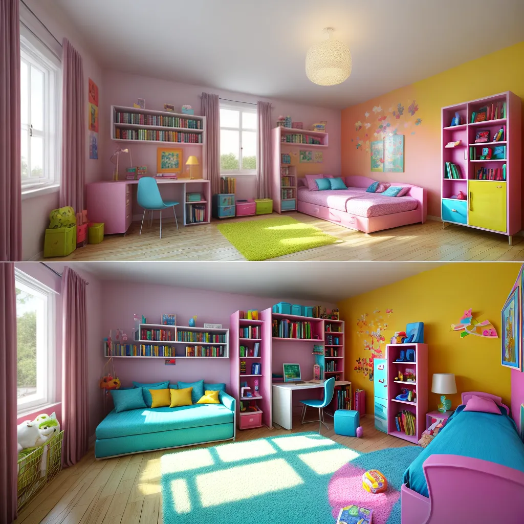 quarto infantil colorido imaginativo 1