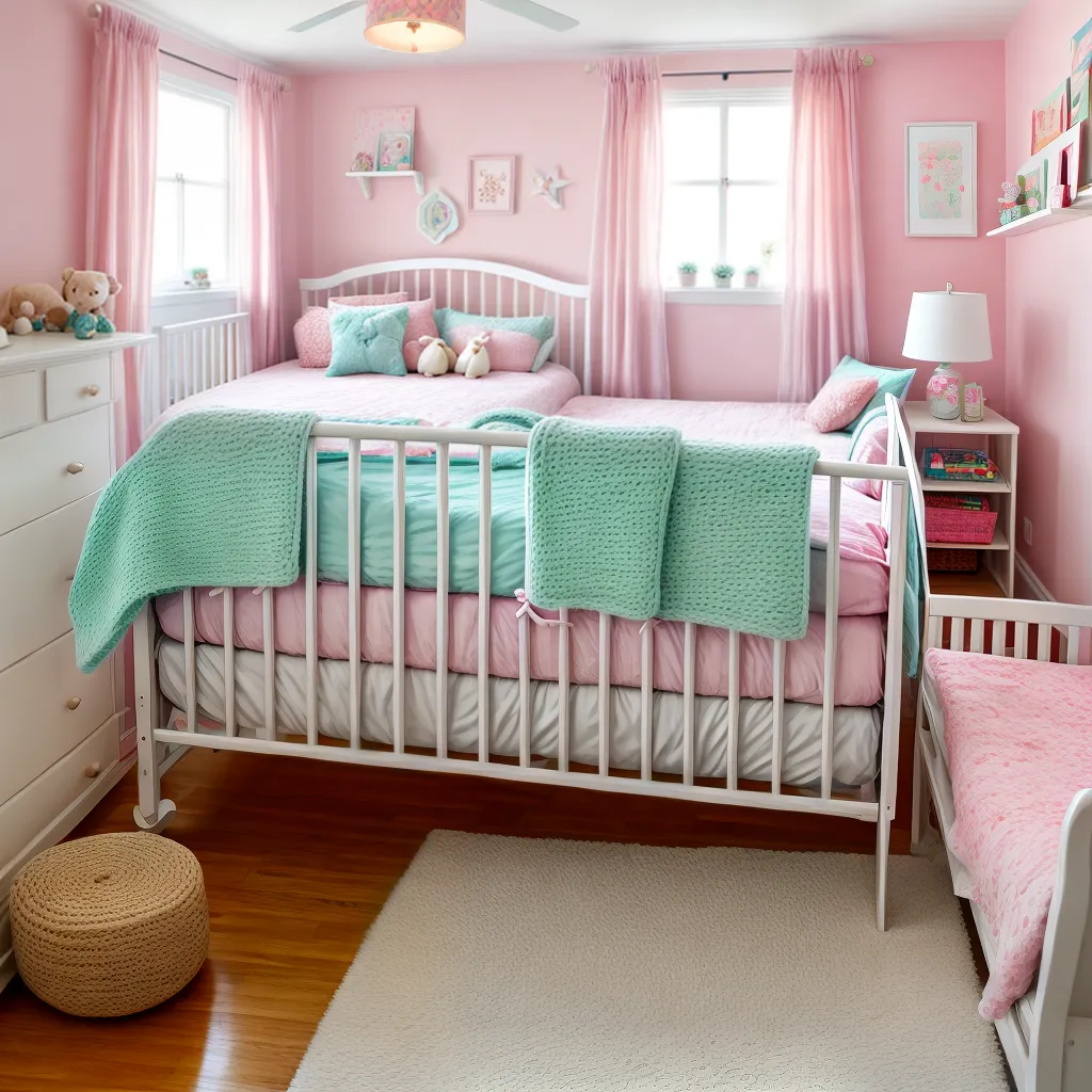 quarto bebe fofo mural animais