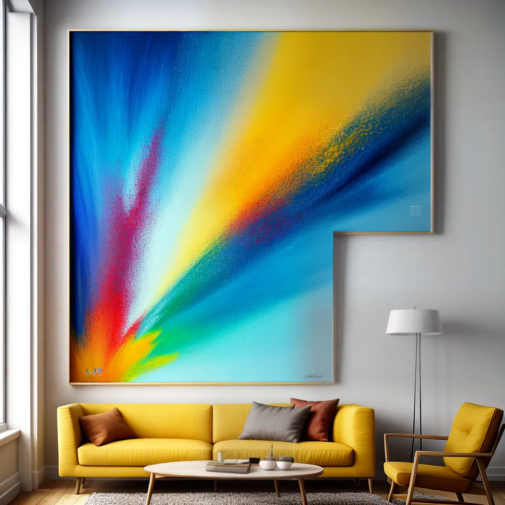 pintura abstrata colorida consultorio medico pintura abstrata colorida consultorio medico