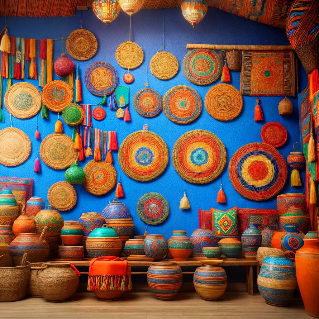 mural indigena artesanato tradicao