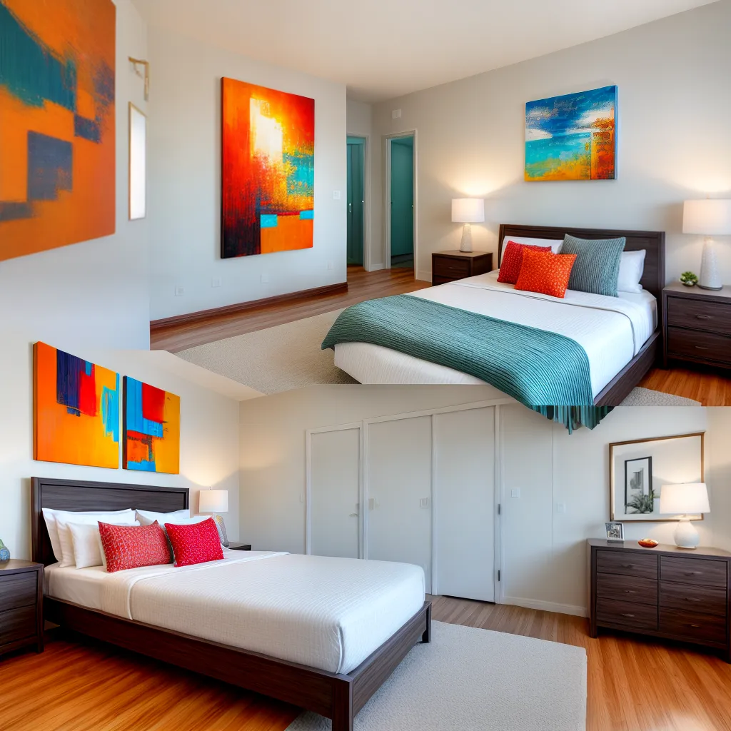 quarto arte abstrata casal