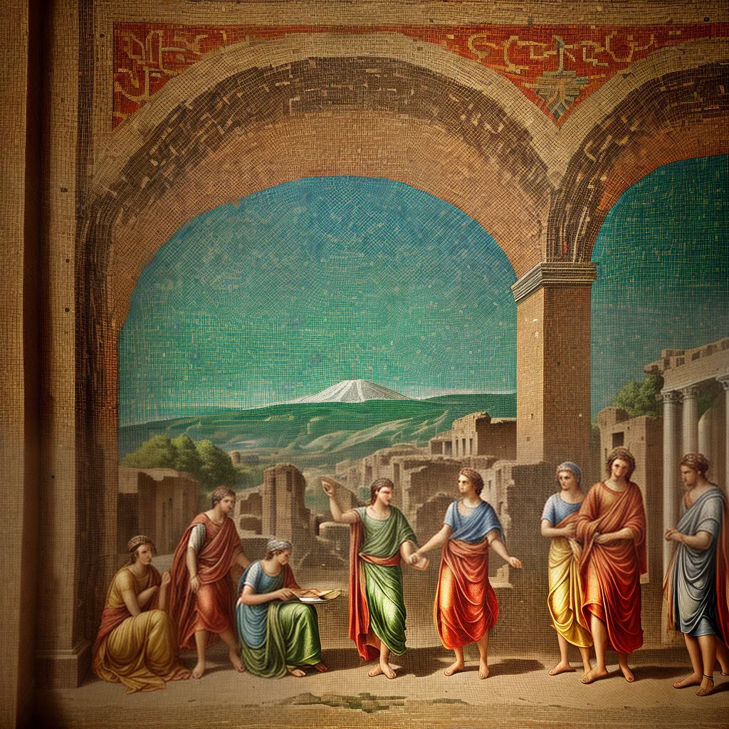 mosaico romano pompeia historia