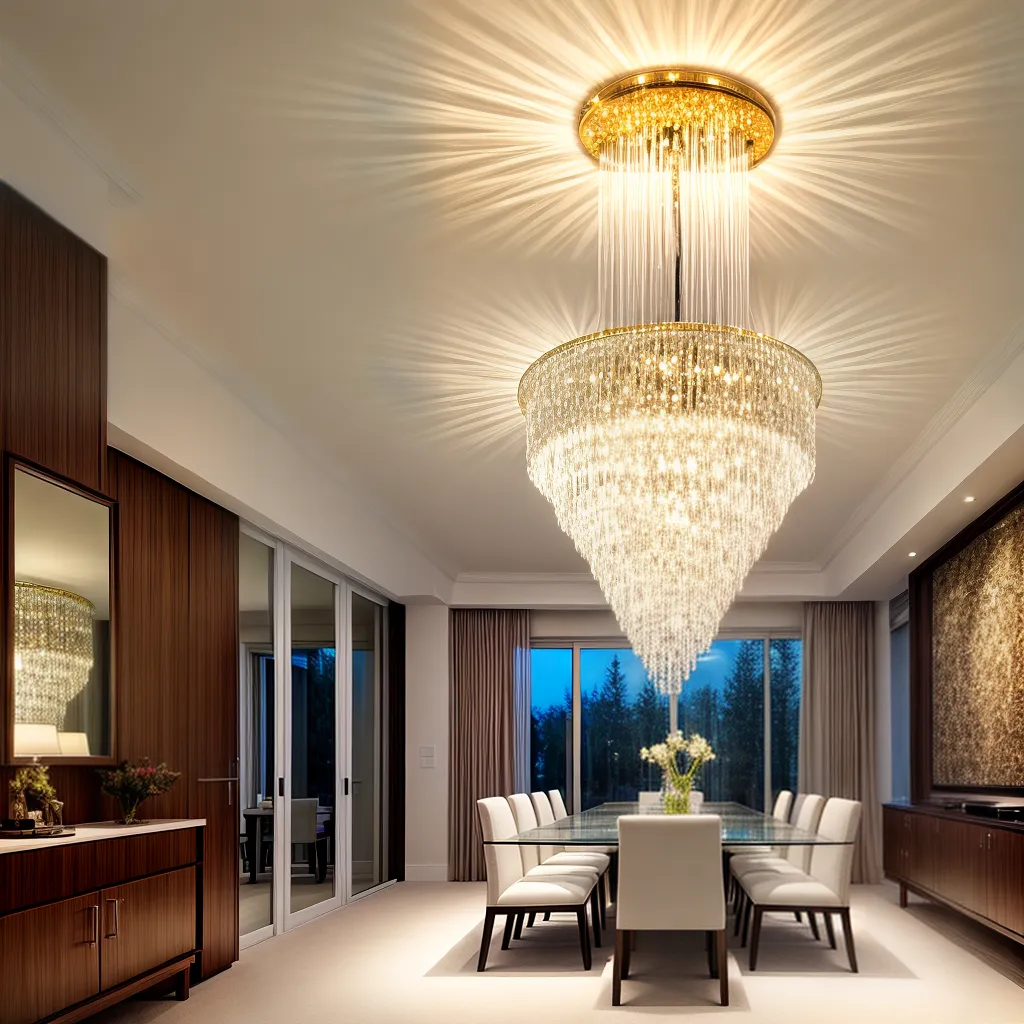 lustre vidro mesa arte transparente