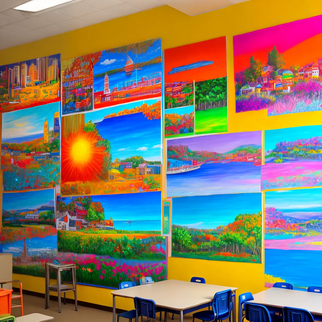 mural arte colorido sala aula mural arte colorido sala aula