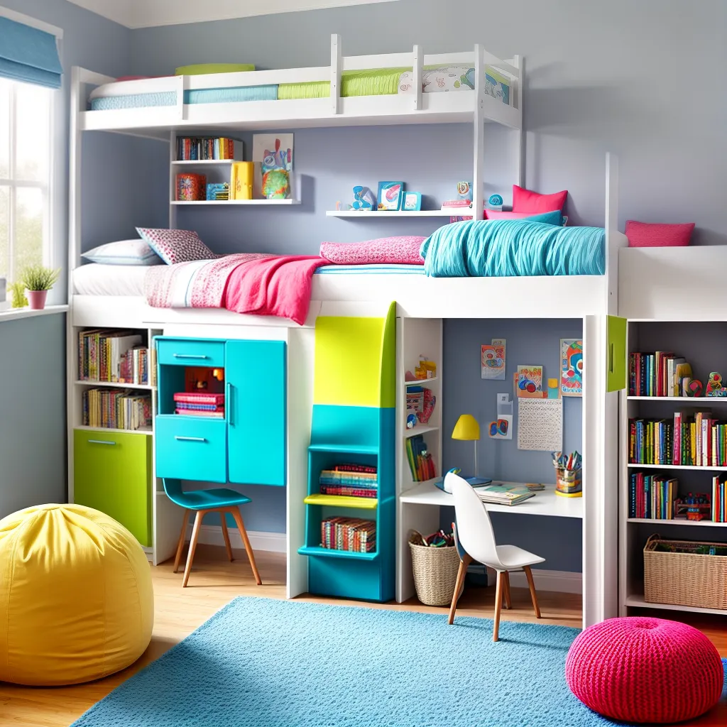 quarto infantil colorido loft estudo brincadeira leitura quarto infantil colorido loft estudo brincadeira leitura