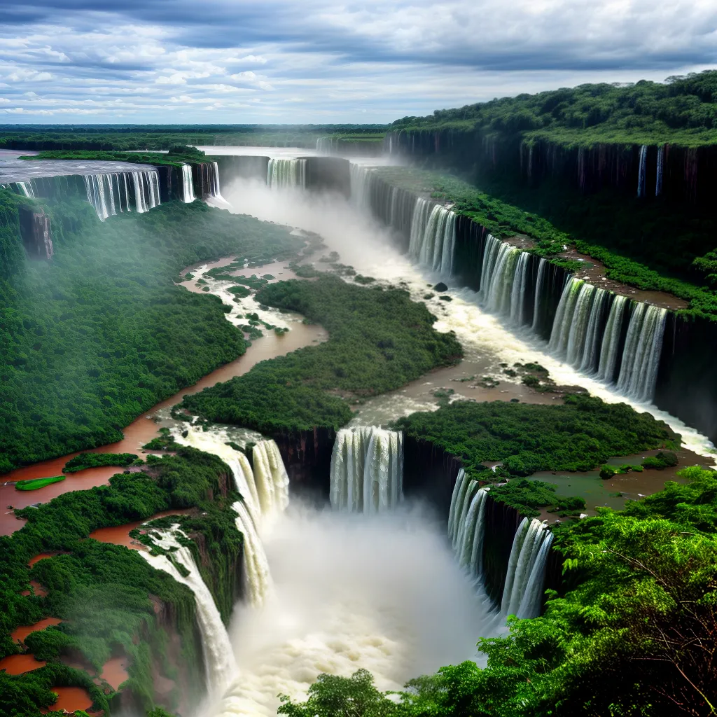 cachoeira iguazu esplendor natureza