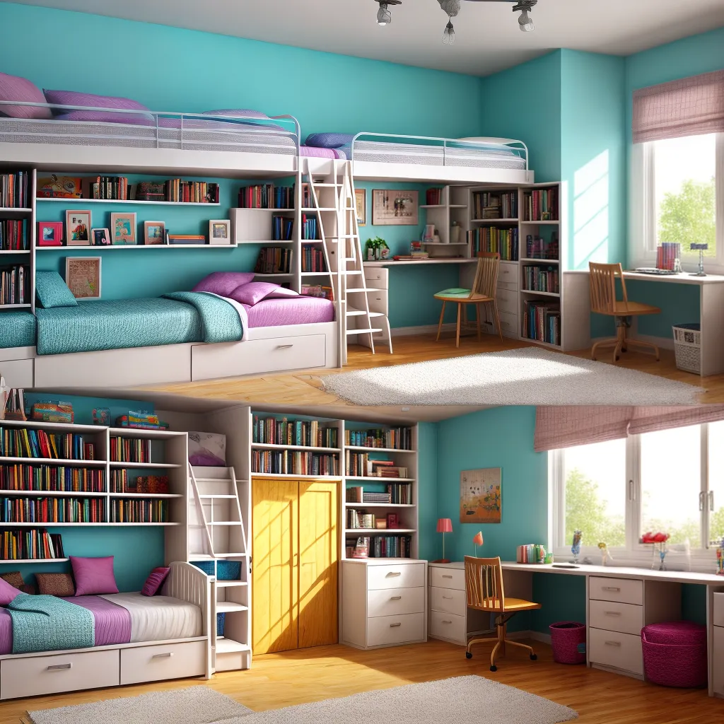 quarto infantil colorido loft leitura quarto infantil colorido loft leitura