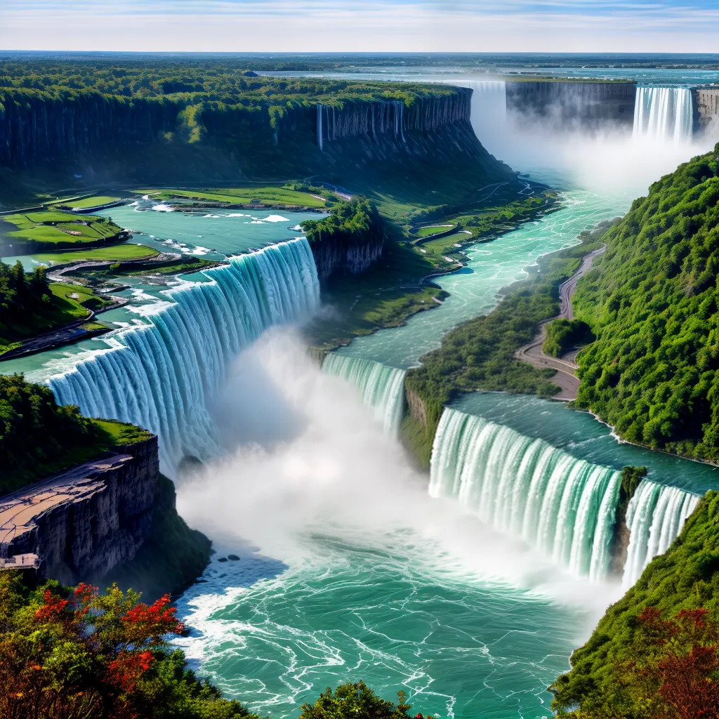 cachoeira niagara queda paisagem