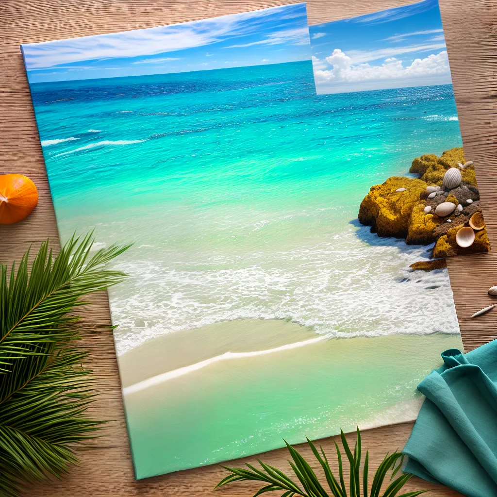 pintura praia aguas turquesa conchas pintura praia aguas turquesa conchas