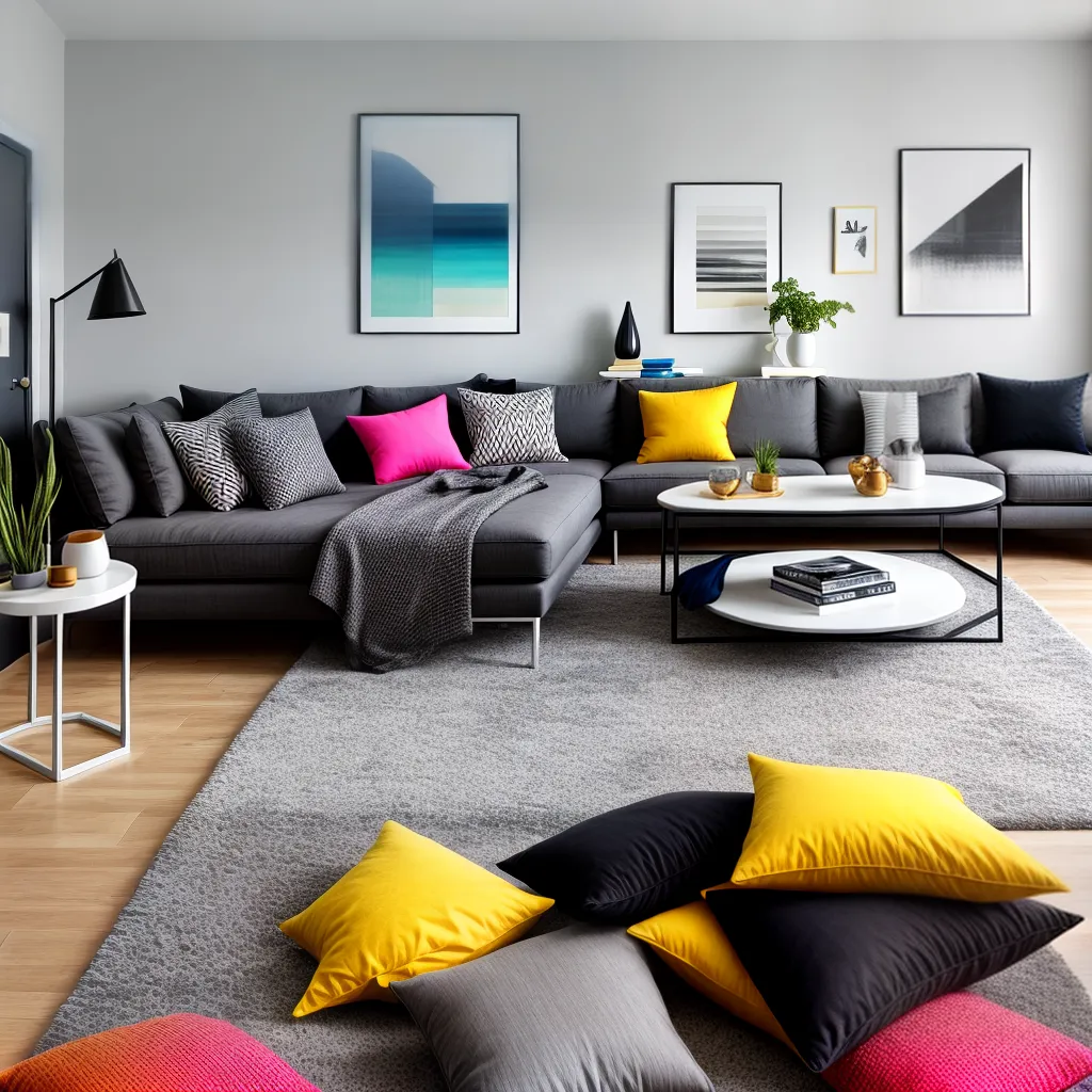 sala moderna geometrica cores sofa sala moderna geometrica cores sofa