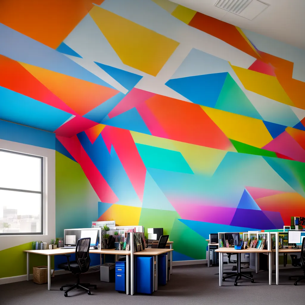 mural vibrante espaco compartilhado