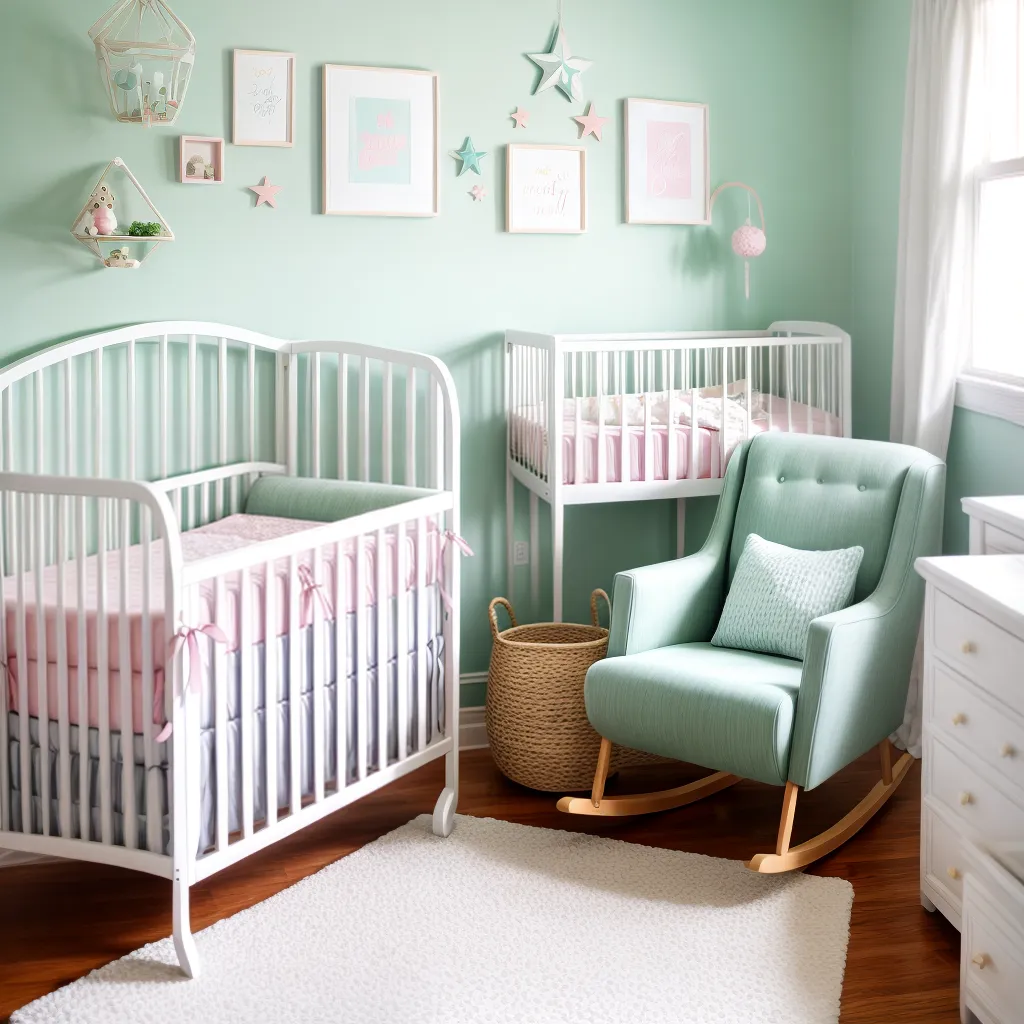 quarto bebe pastel nuvens animais