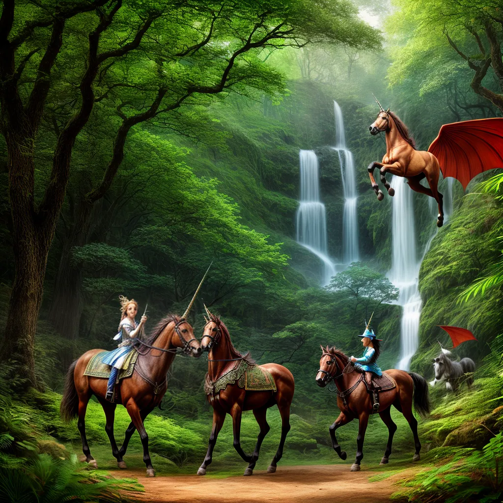cenario floresta mitologica unicornios dragoes cenario floresta mitologica unicornios dragoes