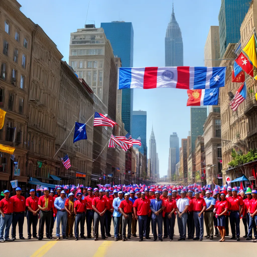 profissionais diversos sorrisos cidade labor day