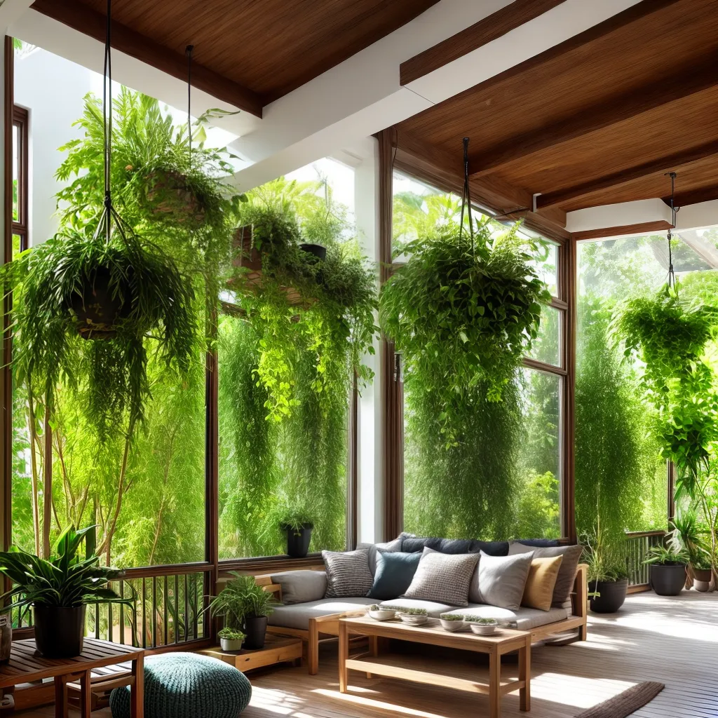 sala verde plantas acolhedora 1