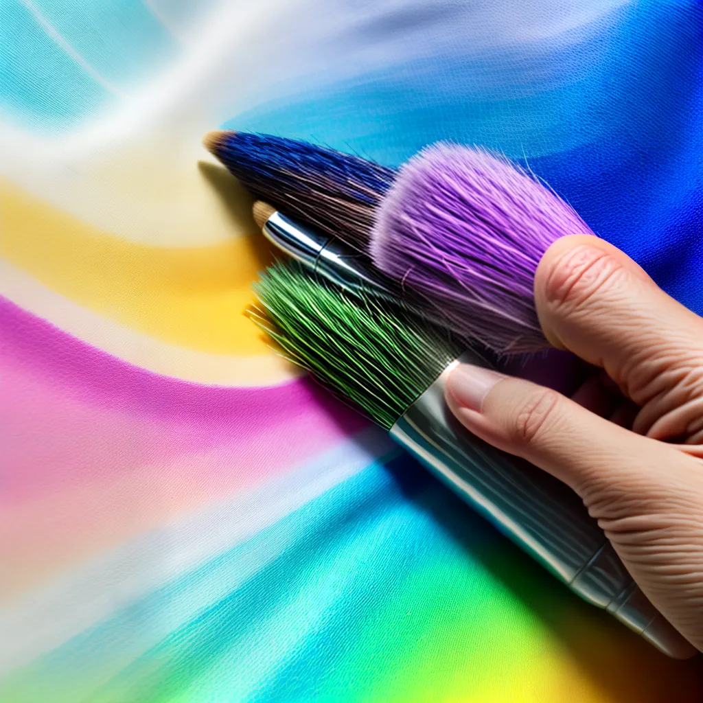 pincel seda pintura suave precisao