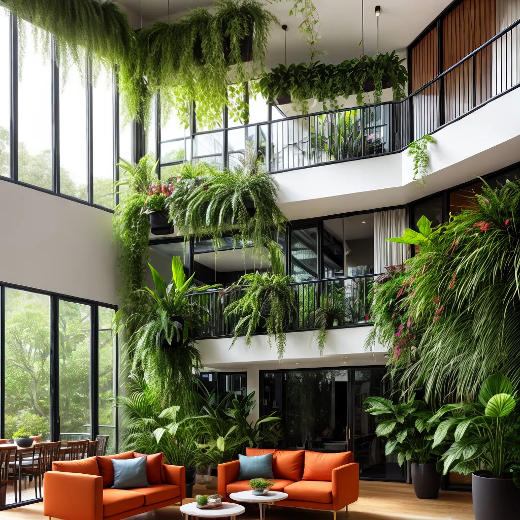 sala vibrante janela plantas urbanas