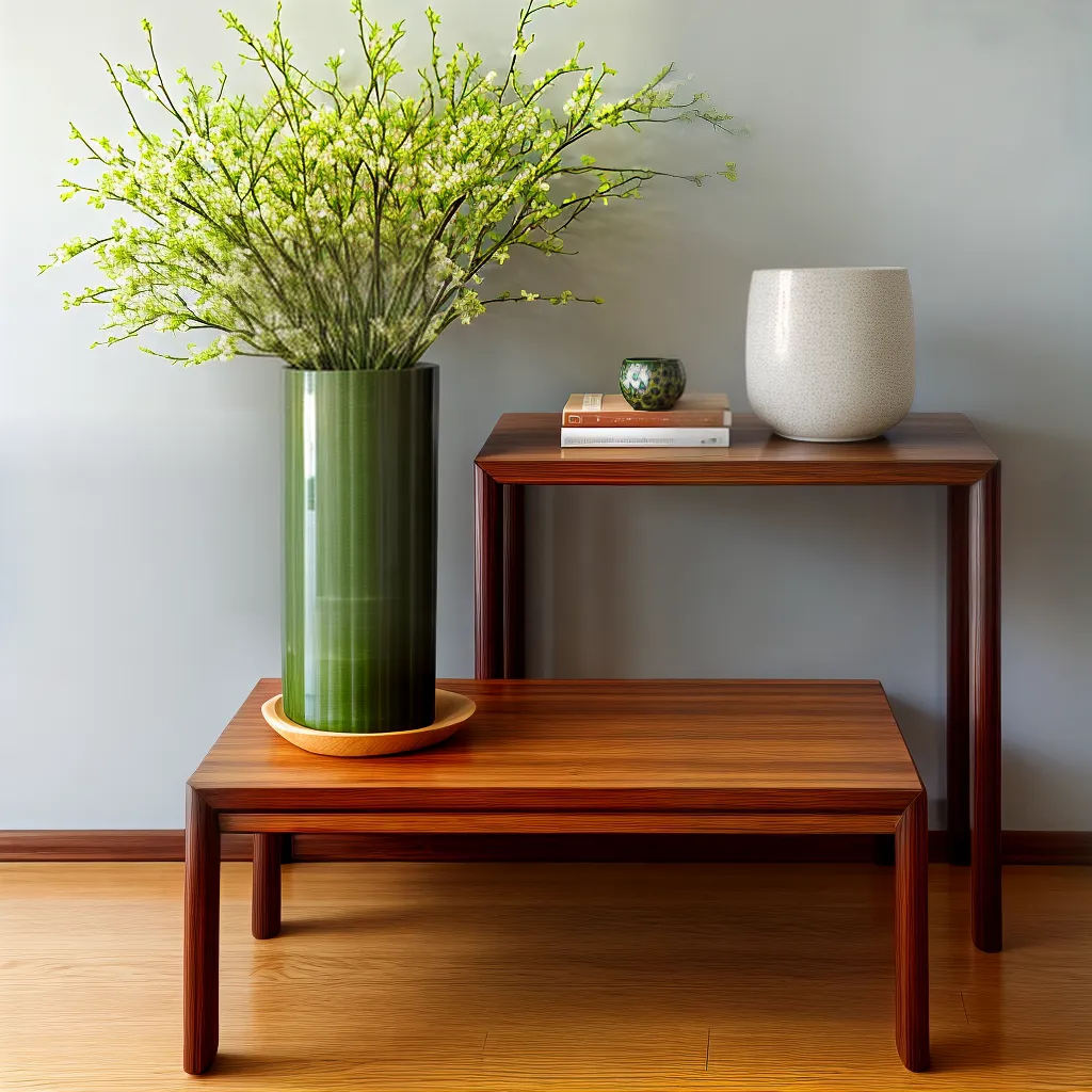 mesa madeira ikebana serenidade mesa madeira ikebana serenidade