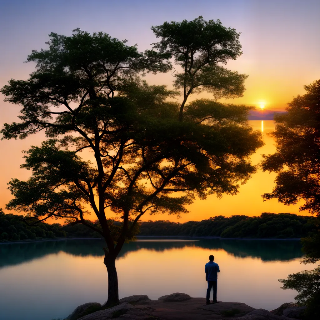 por do sol lago silhuetas filosofia por do sol lago silhuetas filosofia