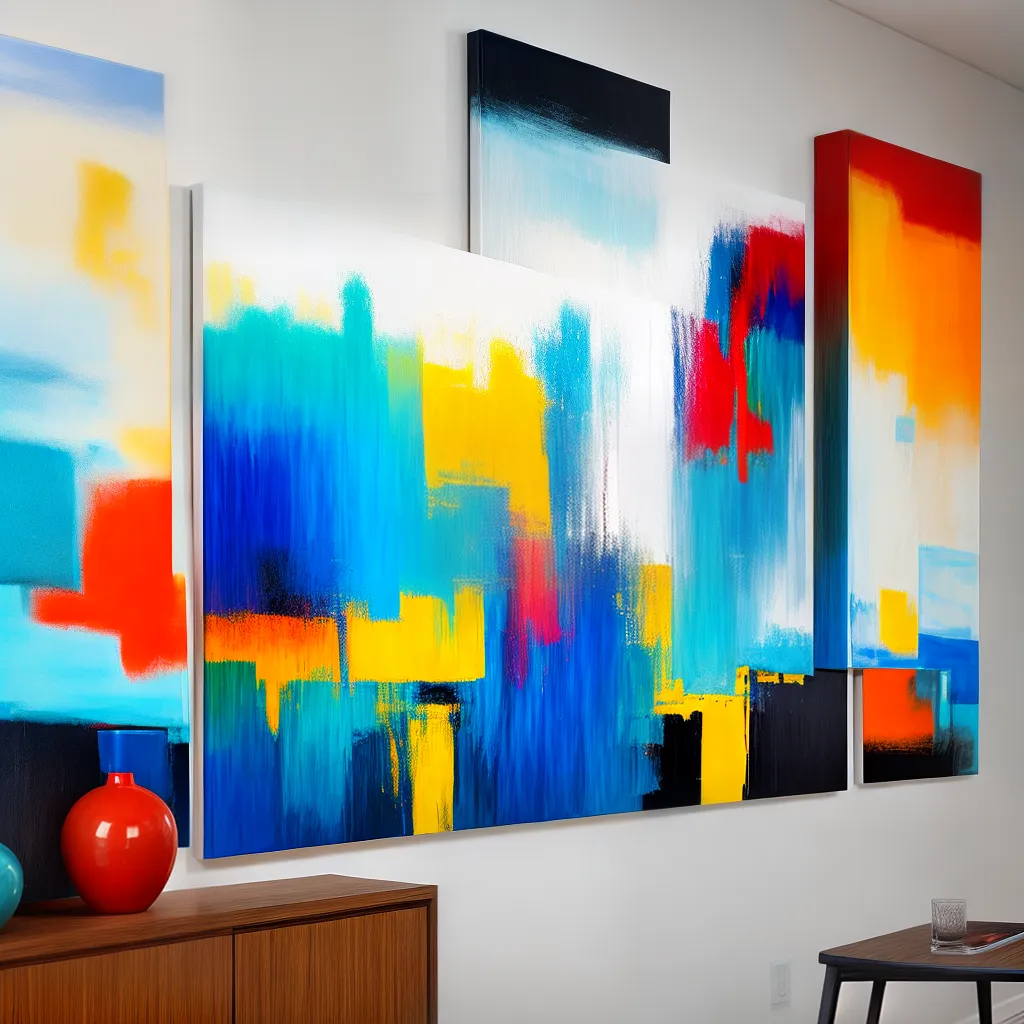 pintura abstrata espaco versatil