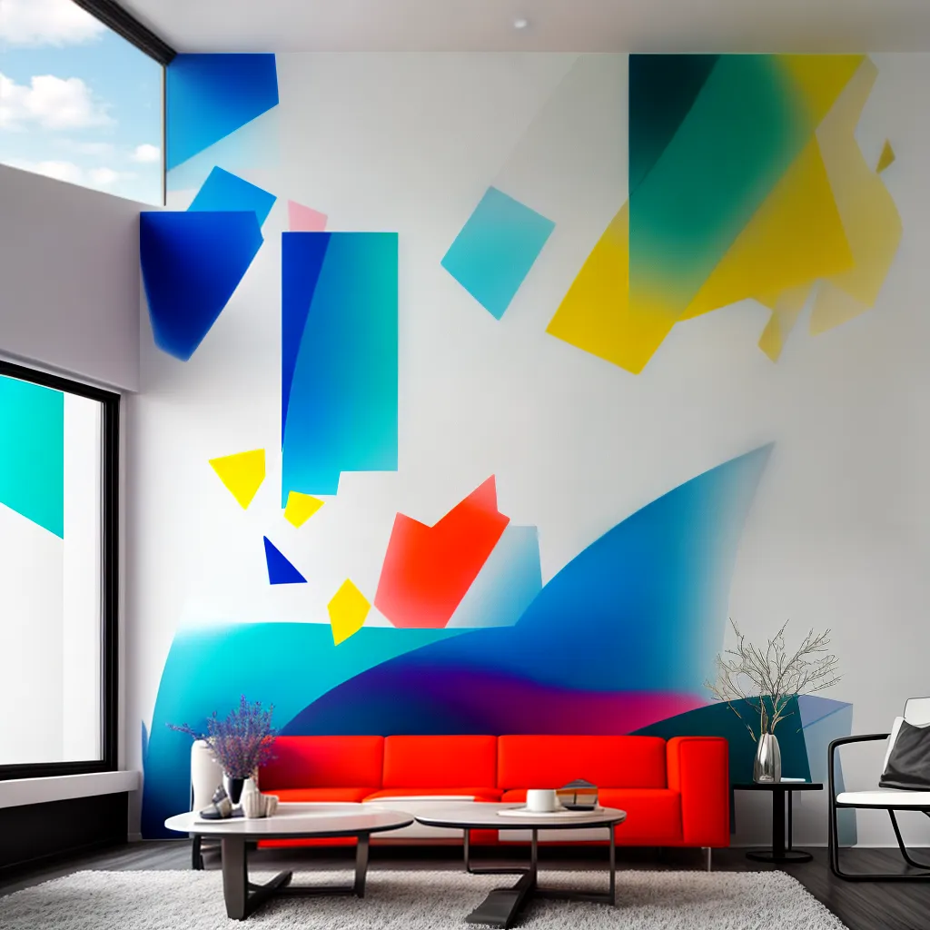 mural abstrato moderno multifuncional