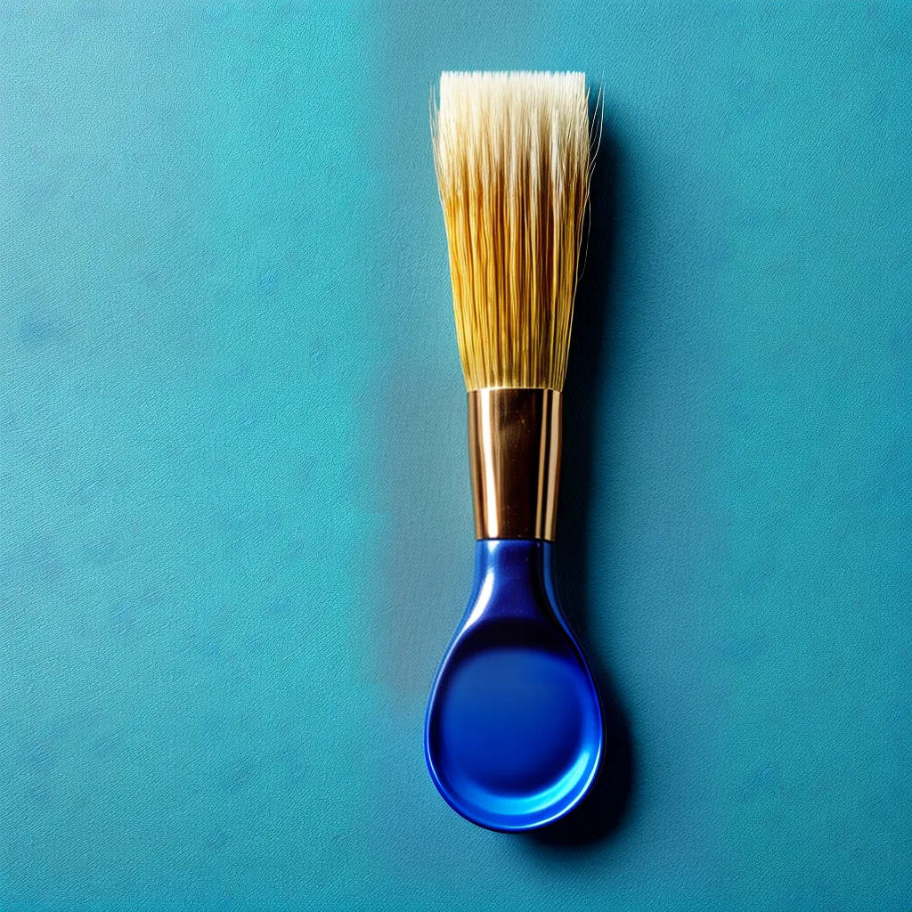pincel sintetico azul fibra de vidro