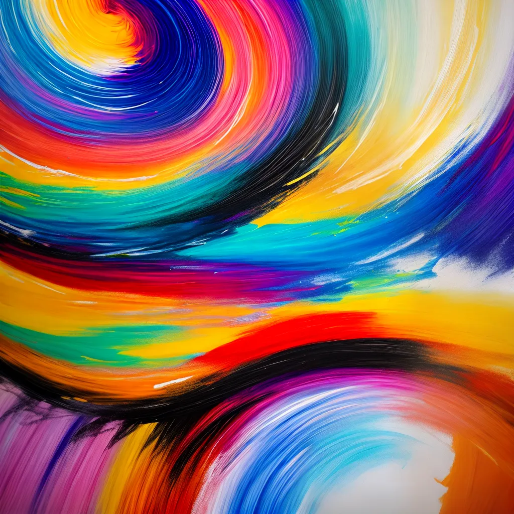 pintura abstrata cores pincel artista