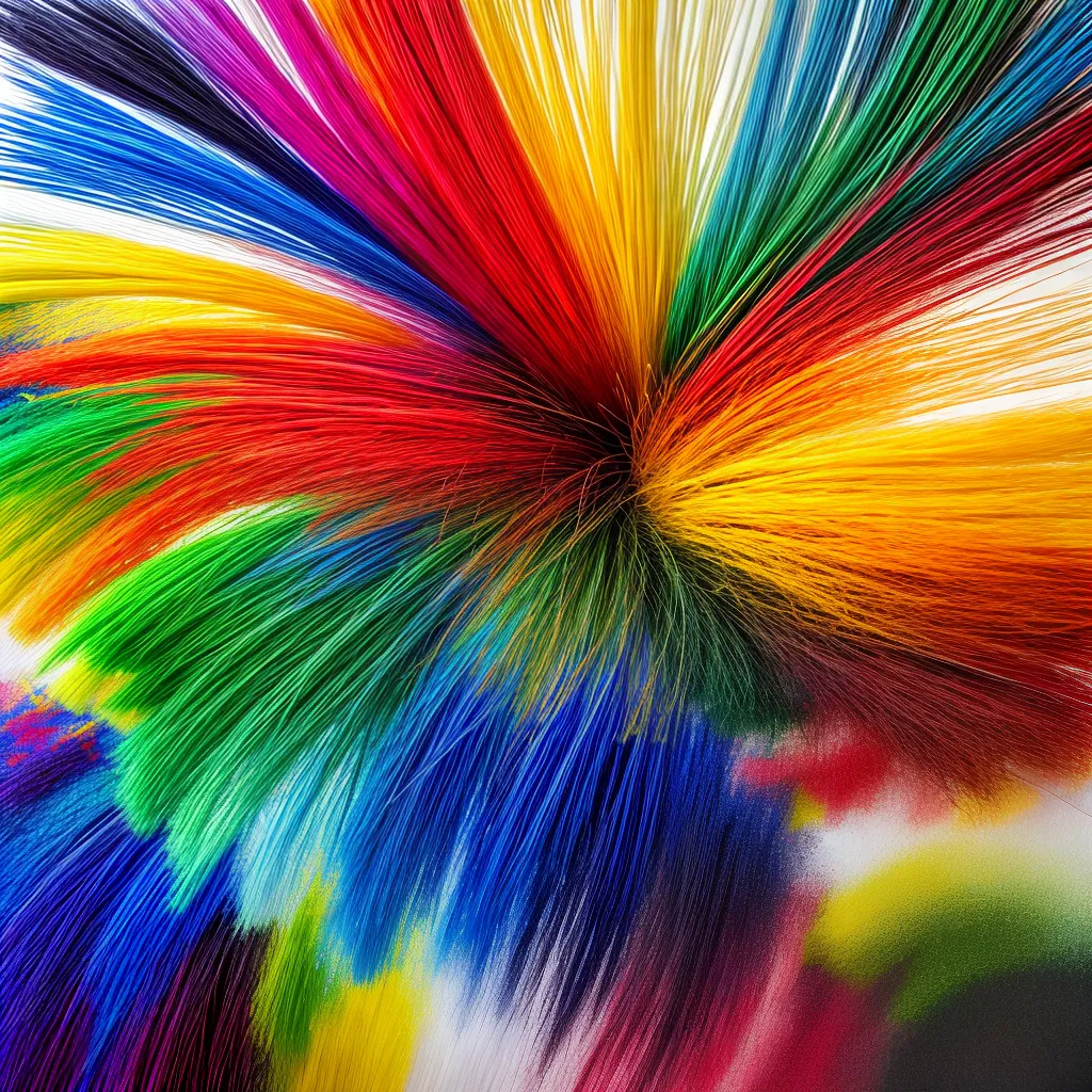 pintura abstrata pincel variedade cores