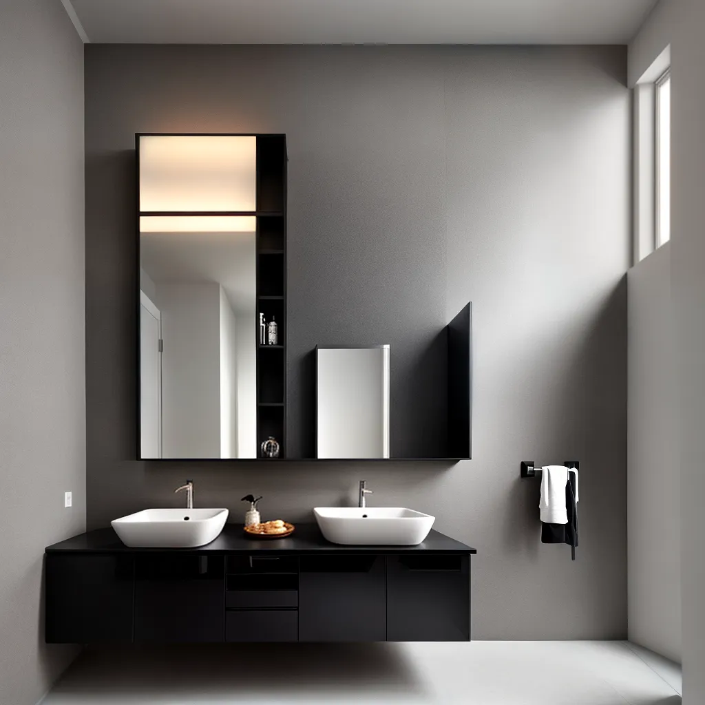 lavabo pintura abstrata elegante